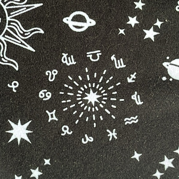 Flare Leg Knit Pants Size 21 No Boundaries NOBO Sun Moon Zodiac Star Size XXXL - Picture 8 of 13